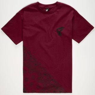 Down South Mens T Shirt Burgundy In Sizes Xxx Large, Smal