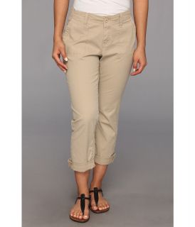 Jag Jeans Petite Andrew Surplus Crop in British Khaki Womens Casual Pants (Brown)