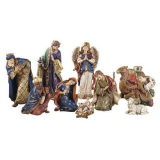 Ornate 10 pc. Nativity Set