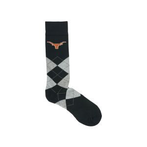 Texas Longhorns For Bare Feet Argyle Dress Sock