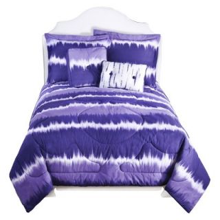 Tie Dye Comforter Set   Purple (Queen)