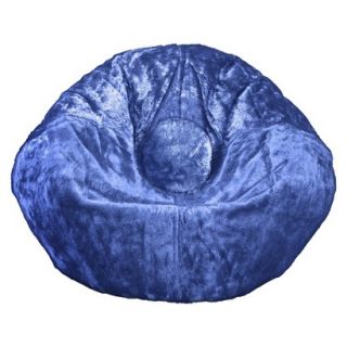 Bean Bag Chair Ace Bayou Chenille Bean Bag Chair   Royal Blue