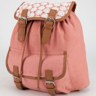 Daisy Crochet Backpack Rose One Size For Women 240489381