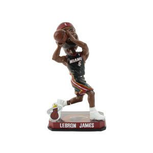 Miami Heat LeBron James Forever Collectibles Springy Logo Bobble