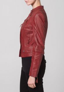 Freaky Nation Leather jacket   red