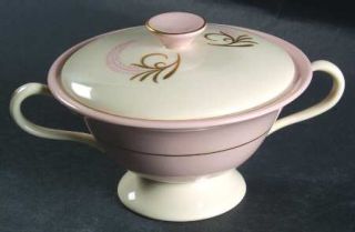 Fine Arts Royal Splendor Sugar Bowl & Lid, Fine China Dinnerware   Pink Rim, Fea