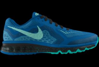 Nike Air Max 2014 iD Custom Boys Running Shoes (3.5y 6y)   Blue
