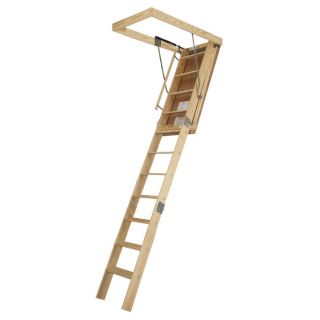 Century Industries, Inc. 8 7/8 ft Wood 350 lb Type II Attic Ladder
