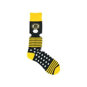 Boston Bruins For Bare Feet Dots and Stripes 538 Socks