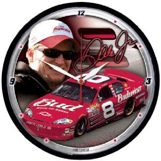 Dale Earnhardt Jr. NASCAR Driver Round Wall Clock  Sports Fan Wall Clocks  Sports & Outdoors