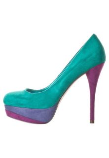 Even&Odd High heels   emerald/plum/amethyst