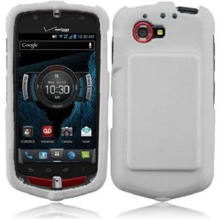 SOGA(TM) Hard Cover Case For Casio G'zOne Commando 4G LTE C811 Verizon with SogaWireless Stylus Pen   White [SWF304] Cell Phones & Accessories