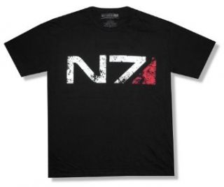 Bioworld Adult Mass Effect "N7" Black T Shirt (Small) Clothing