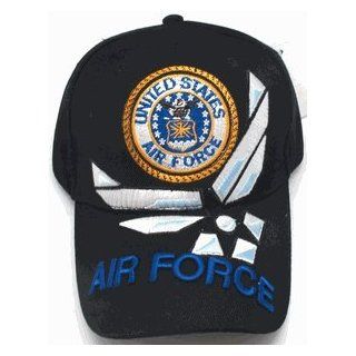 AIR FORCE Baseball Cap with United States AIR FORCE Logo United States Black Hat, Military Headwear, Airmen 