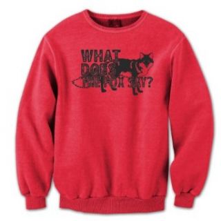 What Does The Fox Say? Adult Funny Hip Sweatshirt Luconic Clothing