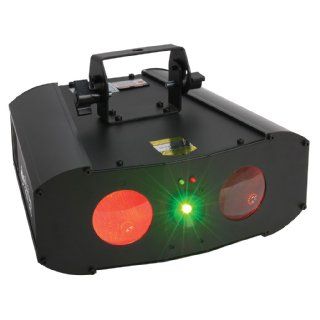 American DJ Supply Galaxian Gem Green and Red Laser with Built In Popular Dual Gem Effect Light Musical Instruments