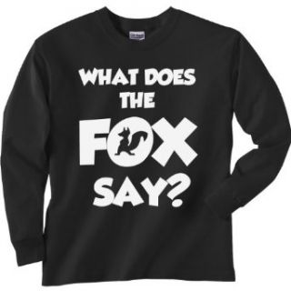 ZeroGravitee Boys What Does the Fox Say Long Sleeve T Shirt Fashion T Shirts Clothing
