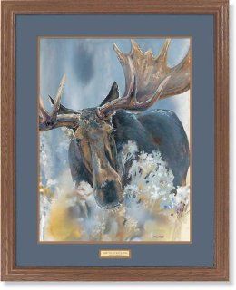 Doesn't That Just Frost Ya? Moose by Janene Grende Great Northern Art Framed Print Open Edition  
