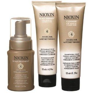 Nioxin Starter Kit, System 6 (Medium to Coarse/Untreated/Noticeably Thinning)  Hair And Scalp Treatments  Beauty