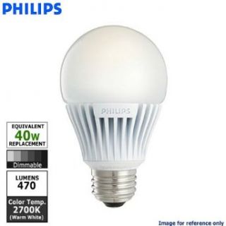 Philips 423483   8A19/END/2700 DIM A Line Pear LED Light Bulb   Household Lamp Sets  