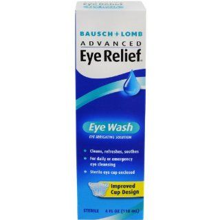 Bausch & Lomb Advanced Eye Relief Eye Wash, 4 Ounce Bottles (Pack of 6) Health & Personal Care