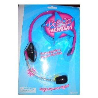 Pop Star Headset Microphone Pink Toys & Games
