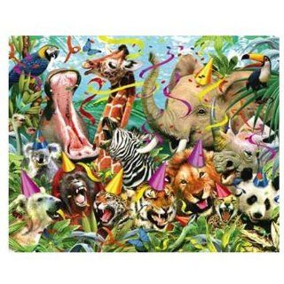 Visual Echo 3D Effect Party Animals 3D Lenticular Puzzle 500pc S4 Toys & Games