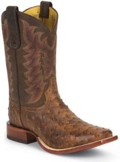 Tony Lama Men's Chocolate Vintage Ostrich 11" Boot Shoes