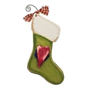 christmas stocking tree decoration by rose cottage
