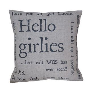 personalised quote typography cushion cover by vintage designs reborn