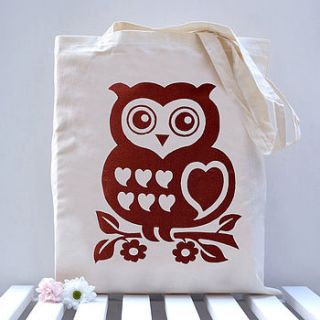 owl tote bag by snowdon design & craft