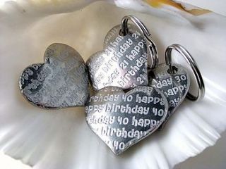 birthday gift pocket heart tokens/keyrings by multiply design