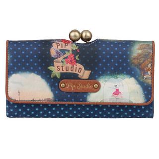 pip remember brighton blue l frame wallet by fifty one percent