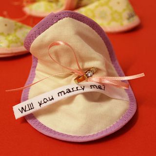 will you marry me? proposal fabric fortune by 2 green monkeys