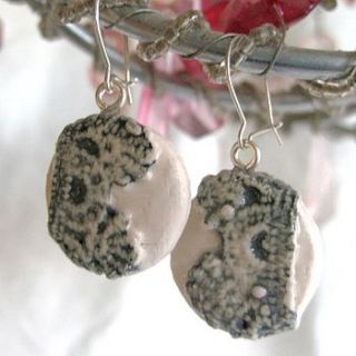 petite porcelain earrings by stephanie earl