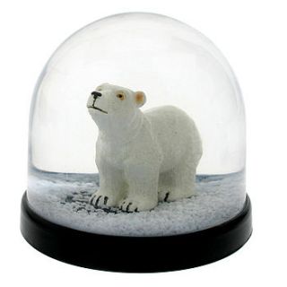 polar bear snow dome by i love retro