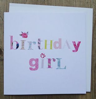 birthday girl card by anna victoria