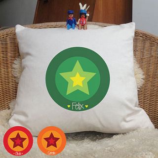 personalised 'star' cushion by a piece of ltd