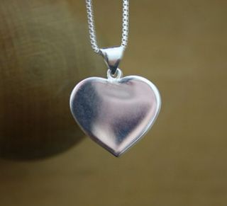 sterling silver heart pendant necklace by diamond affair