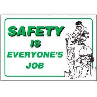 Emedco Safety Is Everyone's Job Wallchart Industrial Warning Signs