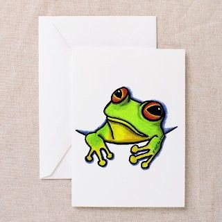 Pocket Frog Greeting Cards (Pk of 10) by kiniart