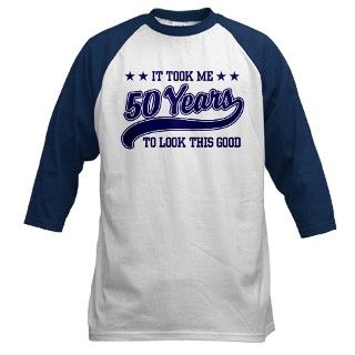 Funny 50th Birthday Baseball Jersey by perketees