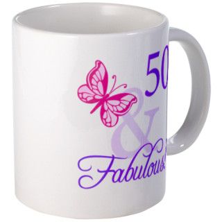 50 And Fabulous Birthday Gifts Mug by thebirthdayhill