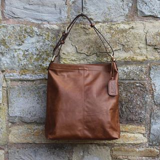 drift pandora leather slouch handbag by cowshed interiors