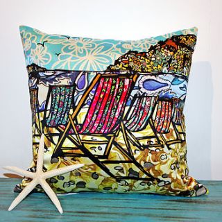 deckchair cushion by coastal creatives