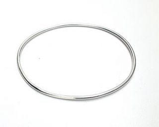 silver bangle by gillian million