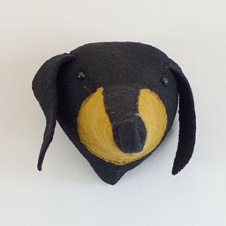 felt dachshund head by lilac coast