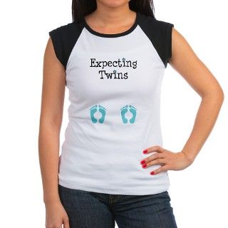 EXPECTING TWINS   blue feet   2 T Shirt by Admin_CP7805449