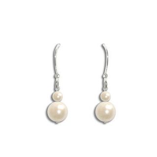 angel pearl droplet earrings by chez bec