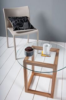 cube glass coffee table by obi furniture